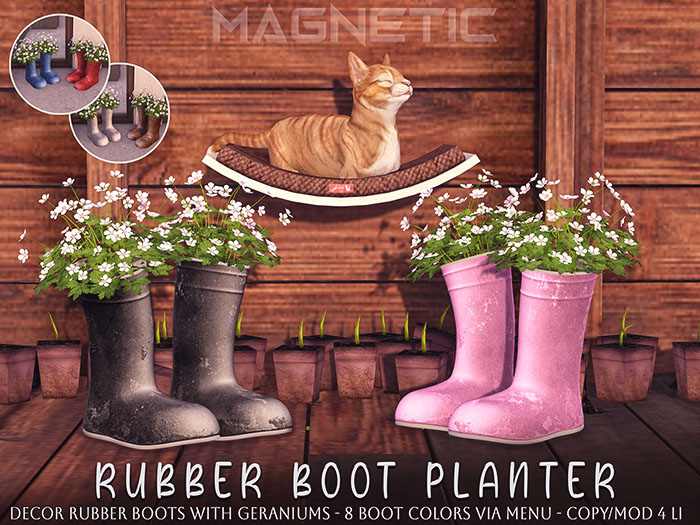 Magnetic - Rubber Boot Planter