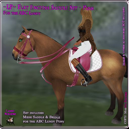 ~LP~ Flat English Set ABC Lundy  (boxed) Pink