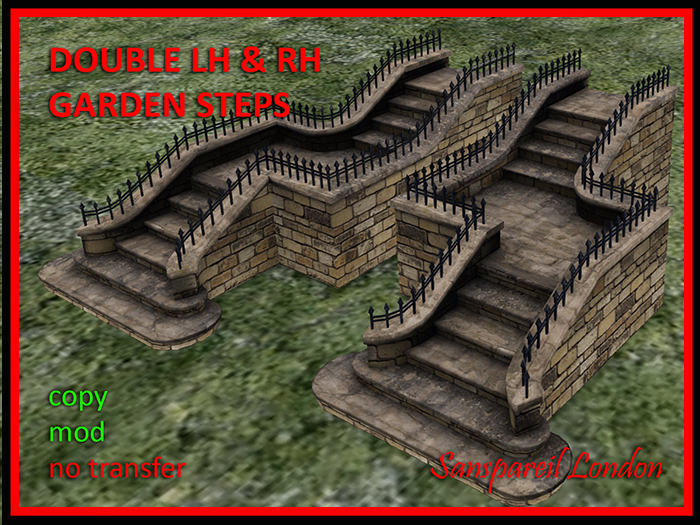 Double LH & RH steps sandstone