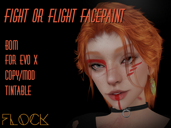 [FLOCK] - Fight or Flight Facepaint