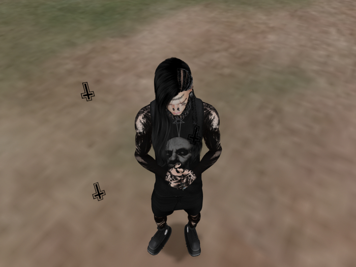 .:STRICKEN:. Upside Down Cross Emitter