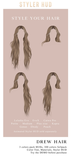 RAMA.SALON - Drew Hair Styler HUD