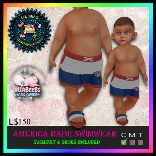 *LBD* American Babe Trunks - LB