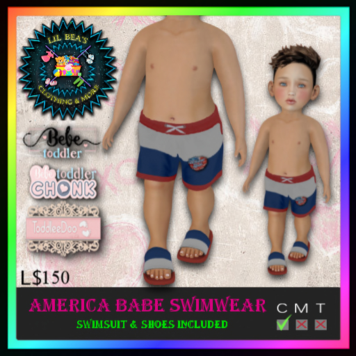 *LBD* American Babe Trunks - KIDS