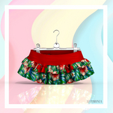 Red Tropical Skirt LaraX