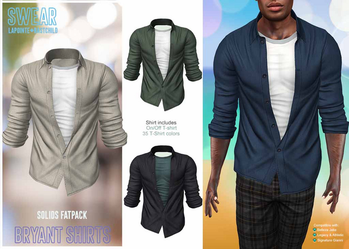 Shirt - Bryant Rolled Sleeve SOLIDS 