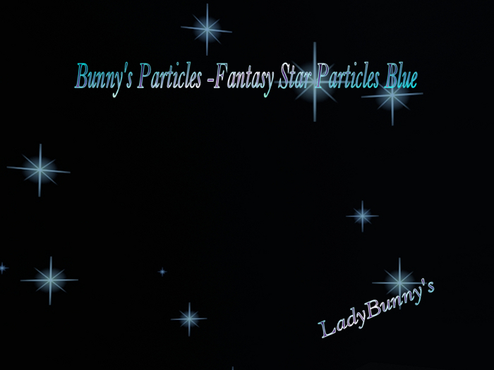 Bunny's Particles -Fantasy Star Particles Blue Aura