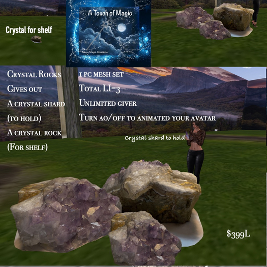 Crystal Rocks Gives out Crystals-Box LI=3