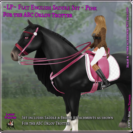 ~LP~ Flat English Set ABC Orlov Trotter  (boxed) Pink