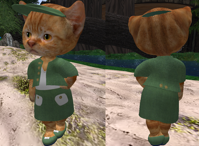 Dinkie Linen Mini green