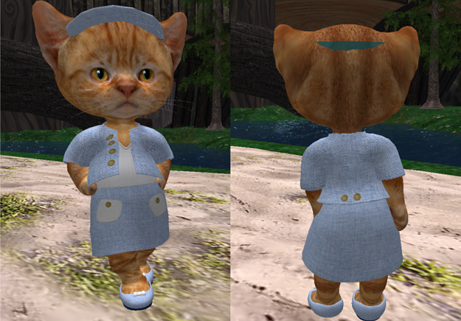 Dinkie Linen Mini blue