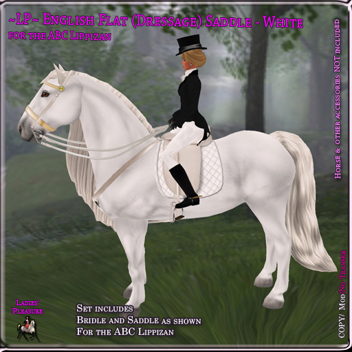 ~LP~ Flat English Set ABC Lippizan (boxed) White