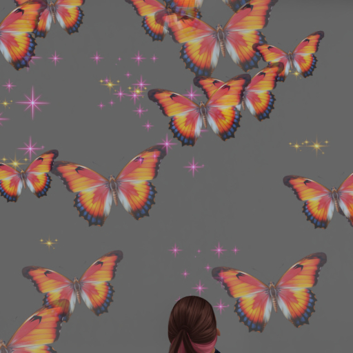 Butterfly & Sparkles Confetti Thrower Tosser