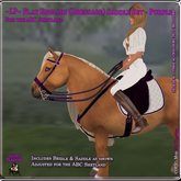 ~LP~ Flat English Set ABC Shetland (boxed) Purple