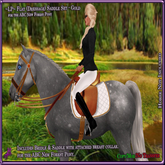 ~LP~ Flat Dressage Saddle Set [BOXED] ABC NF Gold