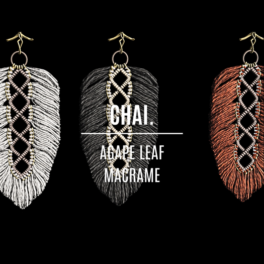 CHAI. Agape Leaf Macrame Pack 