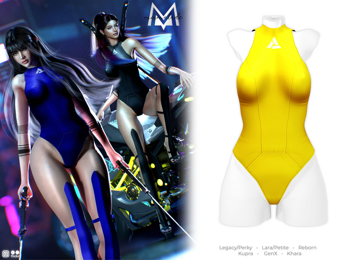 MERMALADE Techwear Bodysuit Yellow