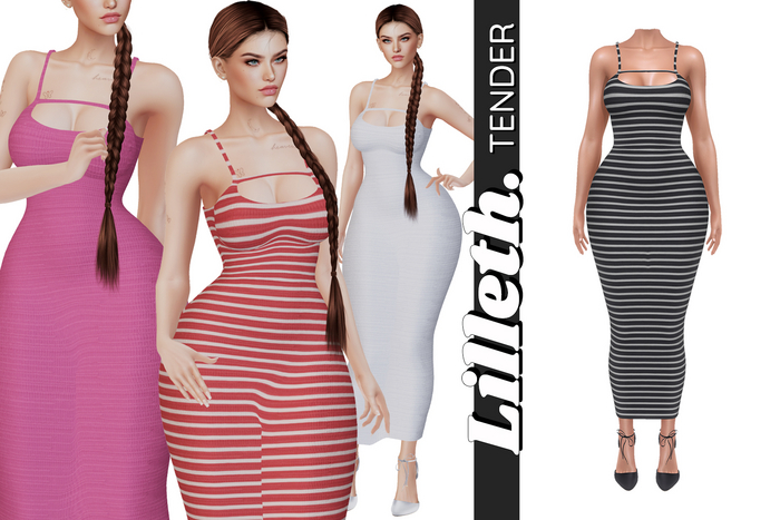 Lilleth. TENDER - Stripes - Pinup