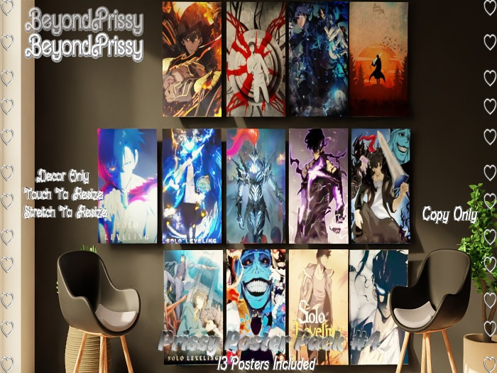 //Bp Prissy Poster Pack 4  - Add To Unpack