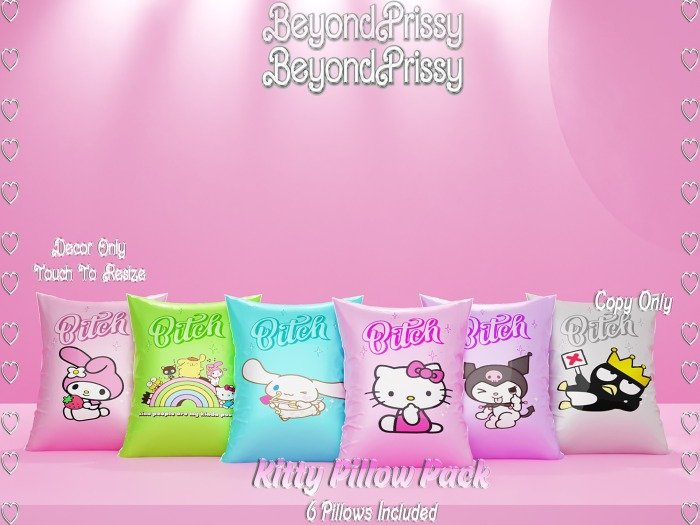 //Bp Kitty Pillow Pack  - Add To Unpack