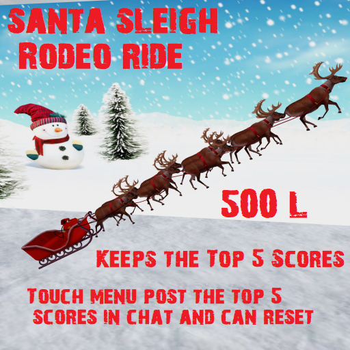 santa sleigh Rodeo ride boxed
