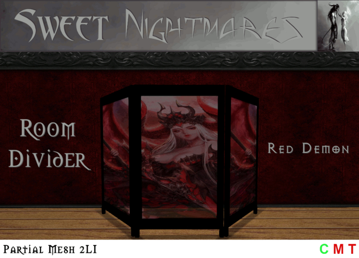 ~Sweet Nightmares~ Room Divider - Red Demon