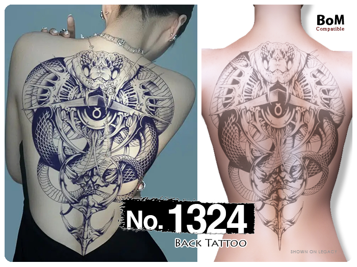 (Back Tattoo) No.1324
