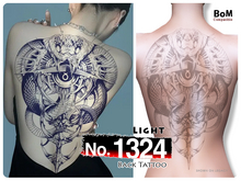 (Back Tattoo) No.1324 Light