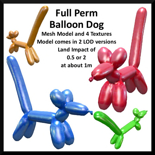 Full Perm Balloon Dog