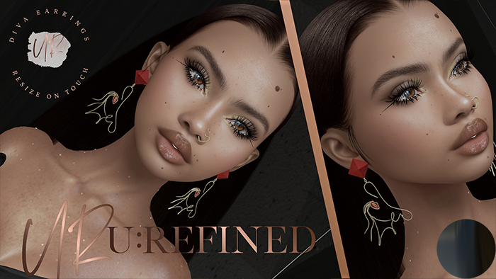 {U:Refined} Diva Earrings [Black]