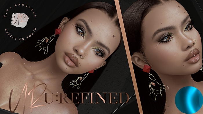 {U:Refined} Diva Earrings [Blue]