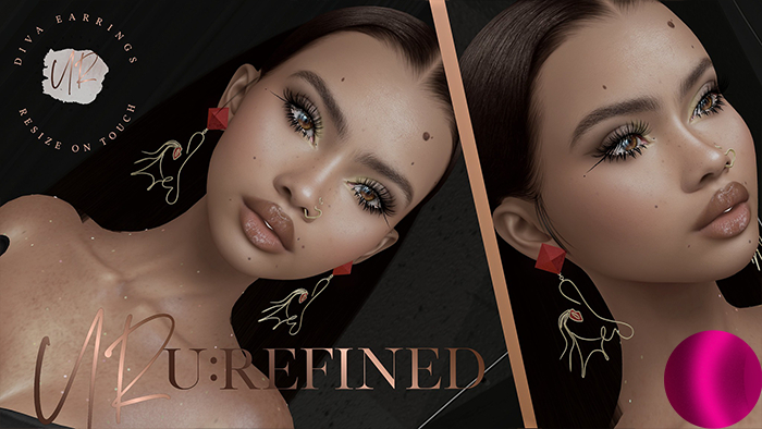 {U:Refined} Diva Earrings [Pink]