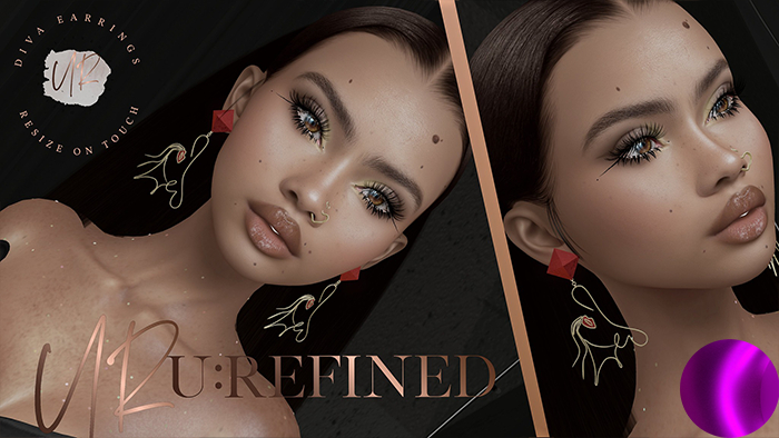 {U:Refined} Diva Earrings [Purple]