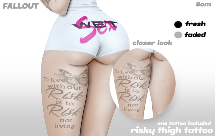 FallOut - Risky Thigh Tattoo Bom