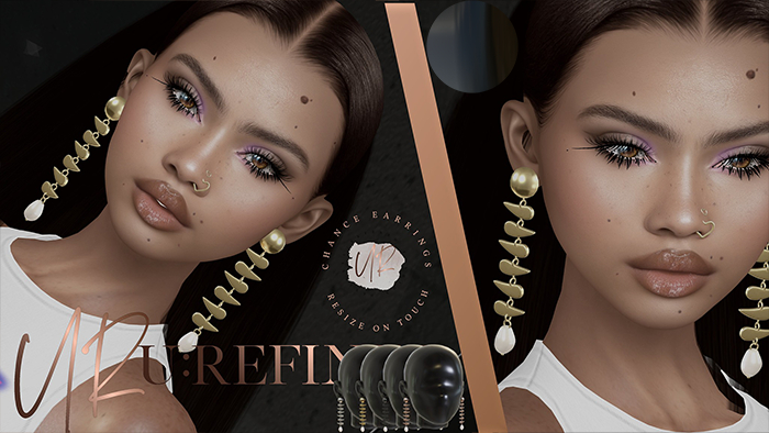 {U:Refined} Chance Earrings [Black]