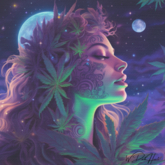 Ganja goddess of the divine - Canvas Artwork -