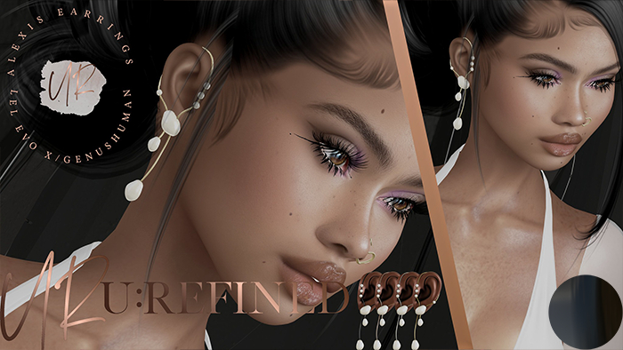 {U:Refined} Alexis Earrings [Black]