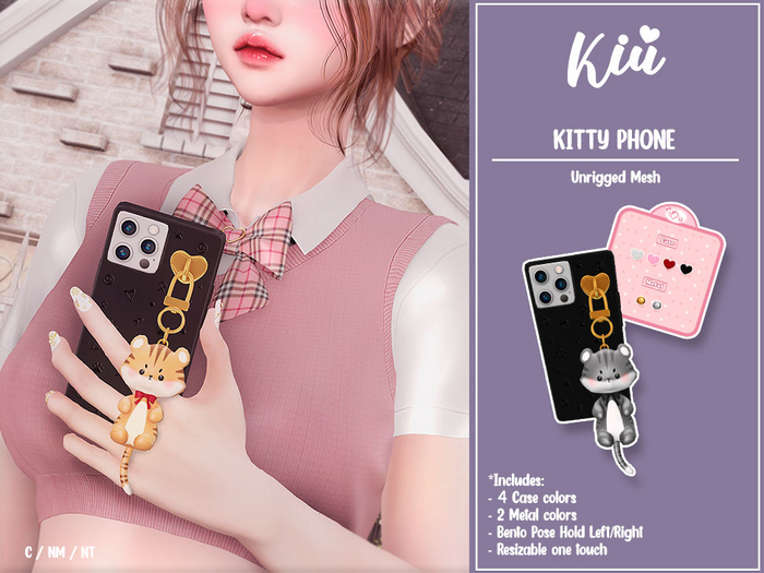 *>Kiu<* - Kitty Phone_Gray 