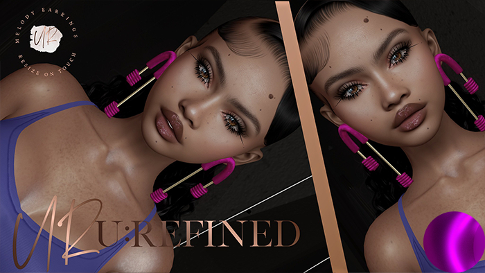 {U:Refined} Melody Earrings [Purple]