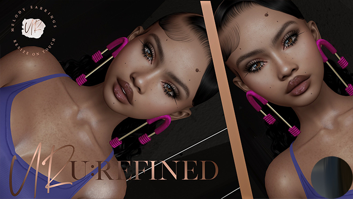 {U:Refined} Melody Earrings [Black]