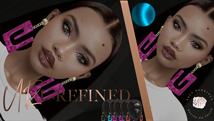 {U:Refined} Pela Earrings [Blue]