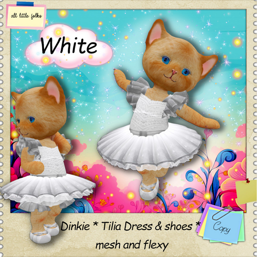Dinkie tilia dress and shoes white
