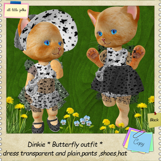 Dinkie * Butterfly Outfit * black