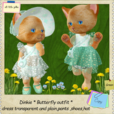 Dinkie * Butterfly Outfit * green