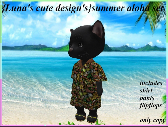 {Luna's cute design's}summer aloha set