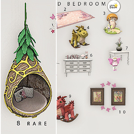 08 - Little Bee - Enchanted Bedroom RARE