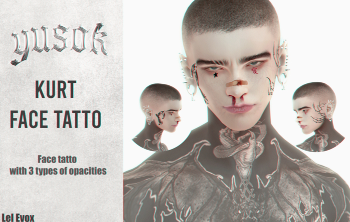 YK.KURT FACE TATTO