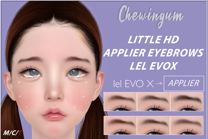 Chewingum LITTLE HD APPLIER EYEBROWS LEL EVOX BOX