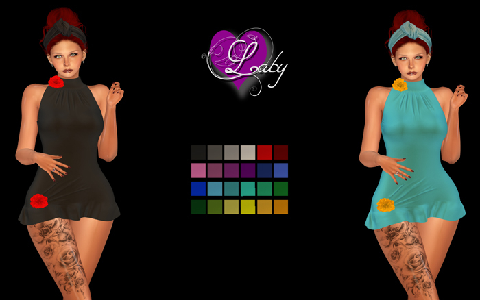 Laby's Dress Gloria Solid Fatpack