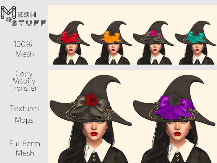 M&S ~ Witch Hat Mesh Full Perm